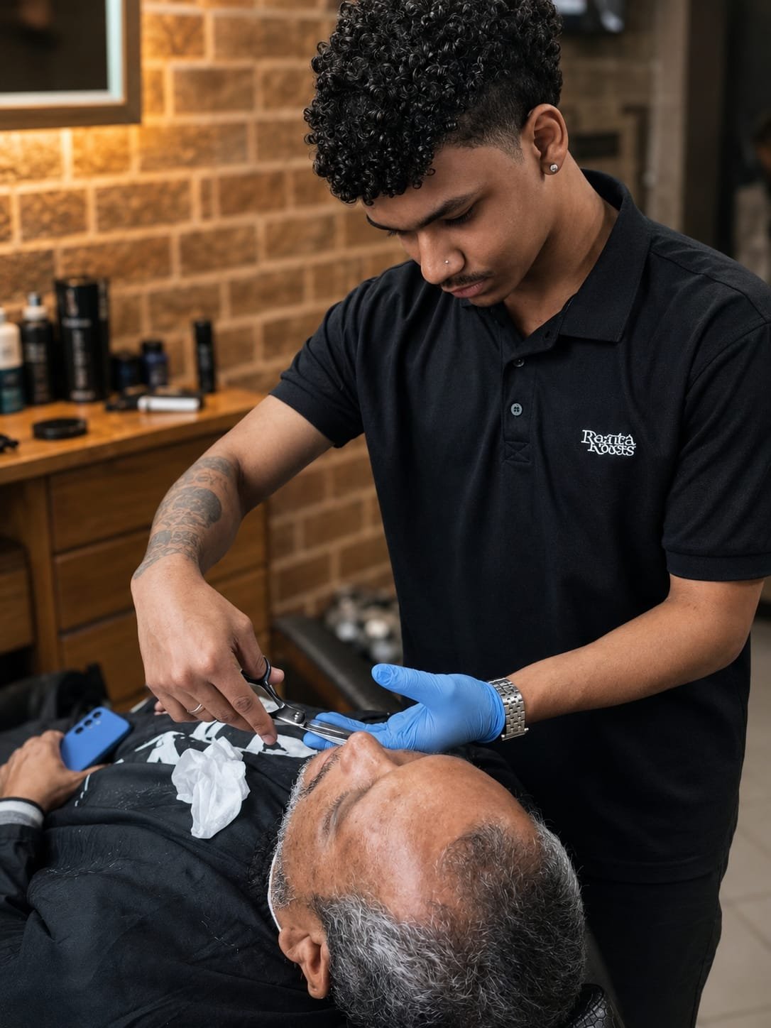 Wellington, barbeiro da M.A. Barbearia
